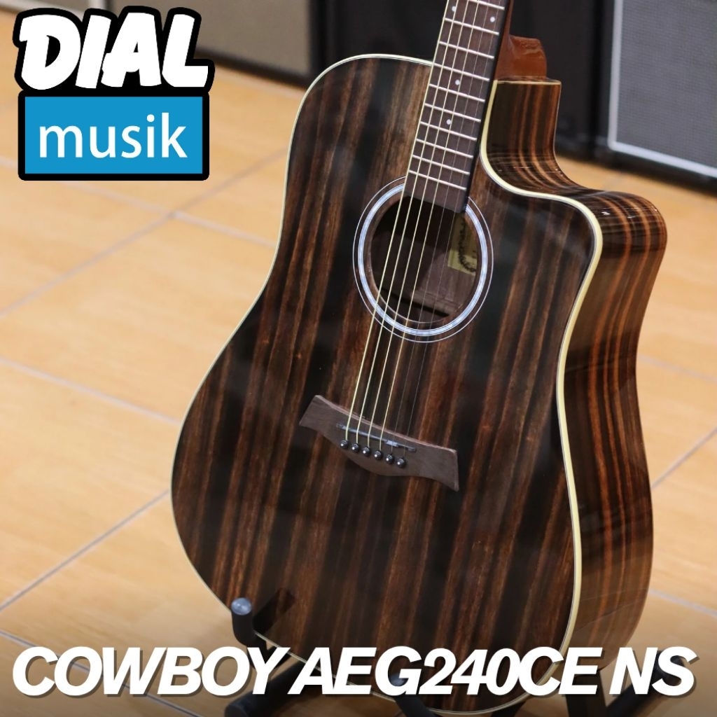 Jual Cowboy AEG 240 CE NS Dreadnought Cutaway Gitar Akustik Polos ...