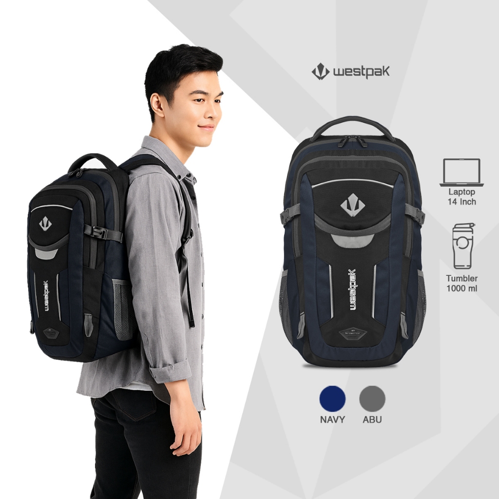 Jual Westpak - Tas Ransel Pria Backpack Daypack FREE Rain Cover ...