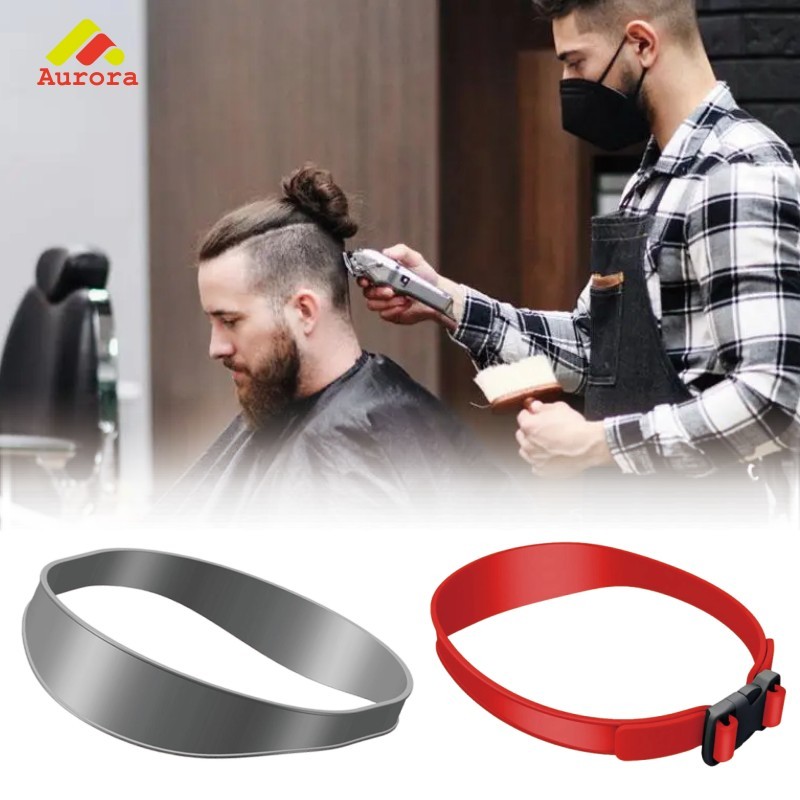 Jual Mens Hair Trimer Guide Curvin Adjustable Silicone Cutting Headband ...