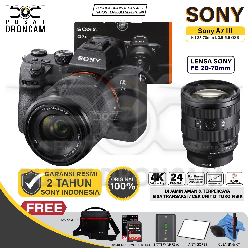 SONY α7III + 28-70mm lens (ENGLISH Menu) SONY α7III + 28-70mm lens (ENGLISH Menu) Sony Alpha ILCE-7M3 Kit