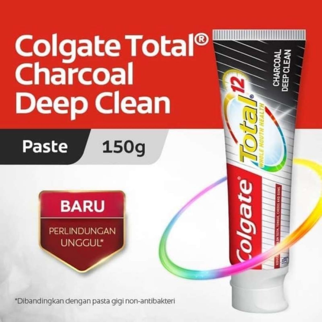 Jual Colgate Total 12 Charcoal Deep Clean Toothpaste 150g | Shopee ...