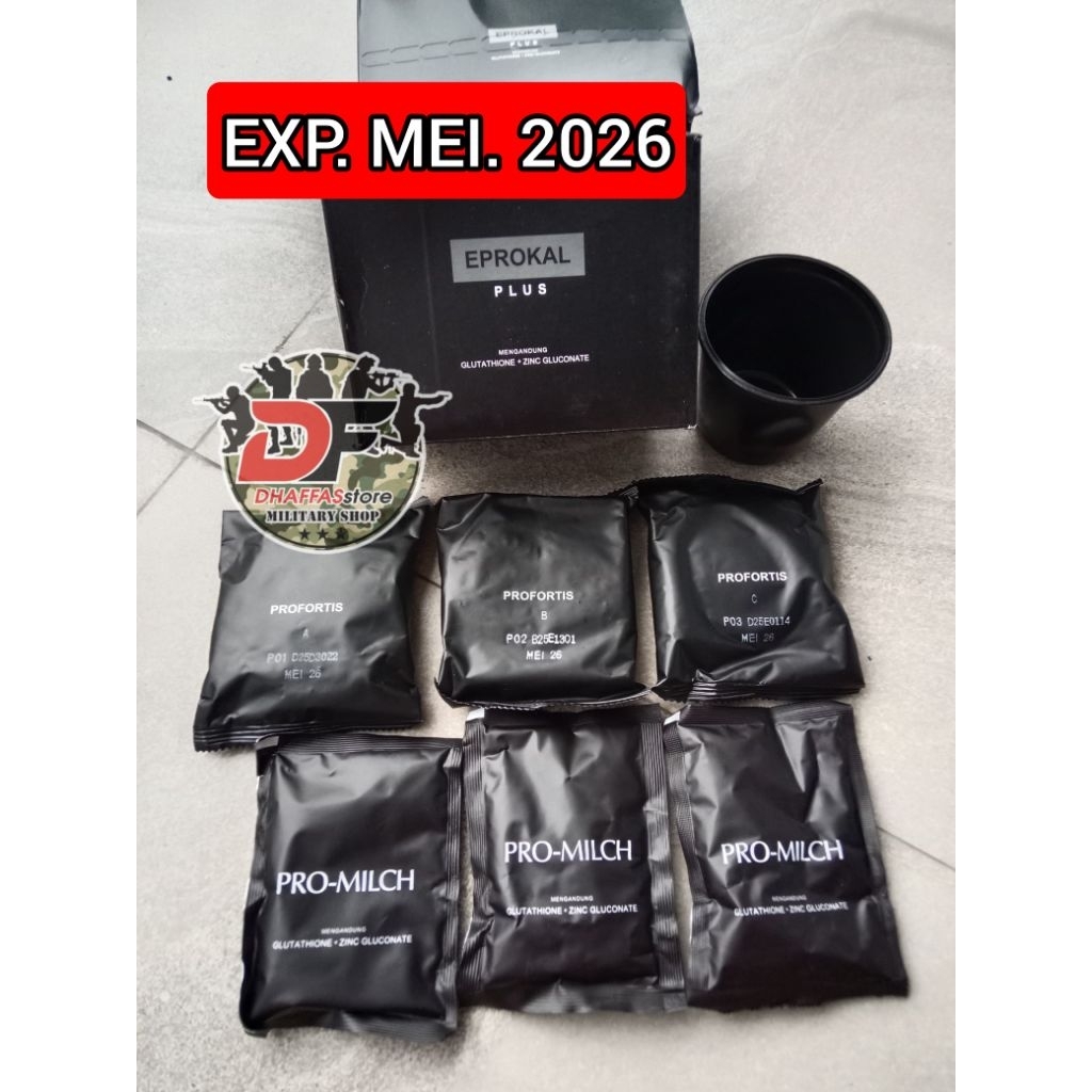 Jual TERMURAH 1PAKET EPROKAL PLUS. EXP MEI 2026 .SEREAL DAN BISKUIT TNI ...