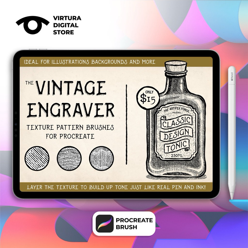 Jual Procreate Brush Vintage Engraving PB00002 | Shopee Indonesia