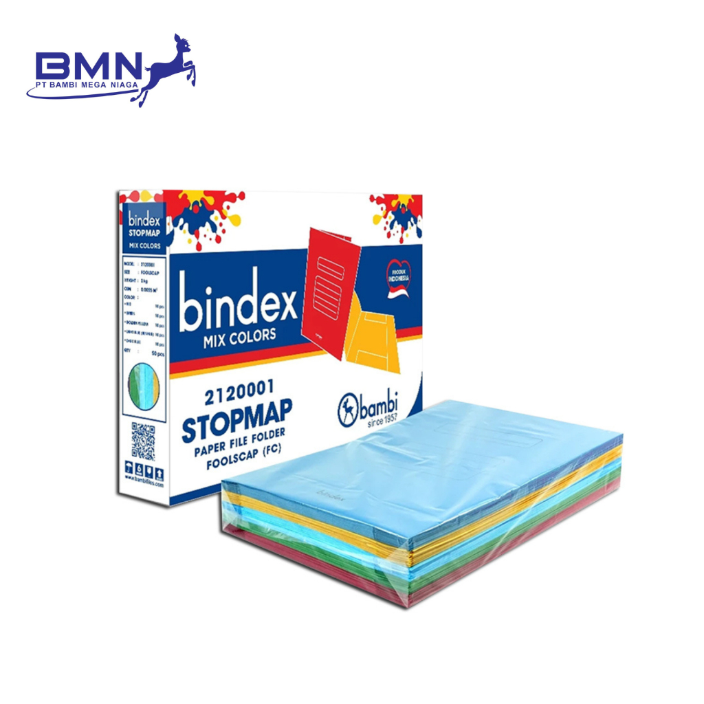 Jual Bindex Stopmap Folio Super Tebal 180 Gsm 1 Box Isi 50 pcs Mix ...