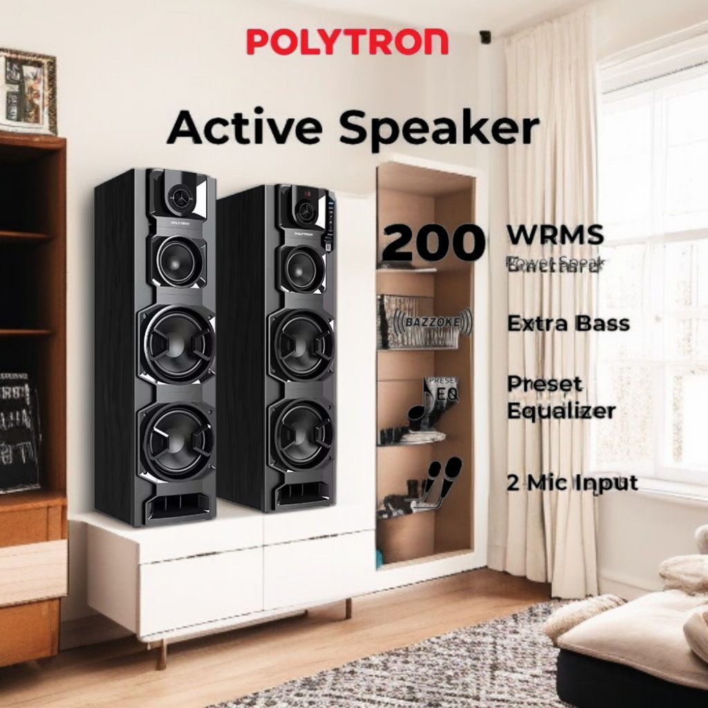 Jual Speaker Aktif Polytron PAS 8E20 / PAS8E20 Bluetooth Super Bass 8 ...