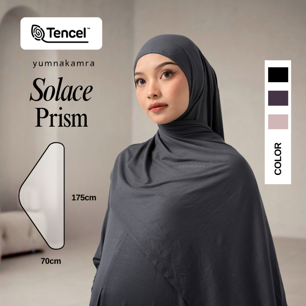 Jual Solace Prism Pashmina YumnaWeave™ × TENCEL™ Modal | Pashmina Kaos ...