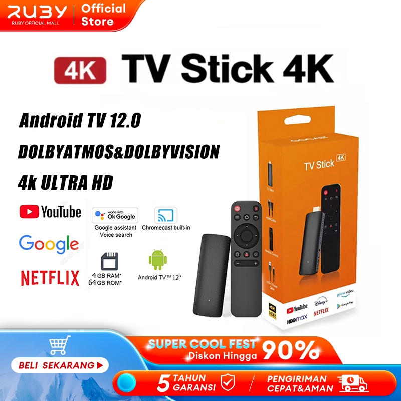 Jual TV Stick 4K Android Smart TV Smart TV Stick Digital TV Stick 4 ...