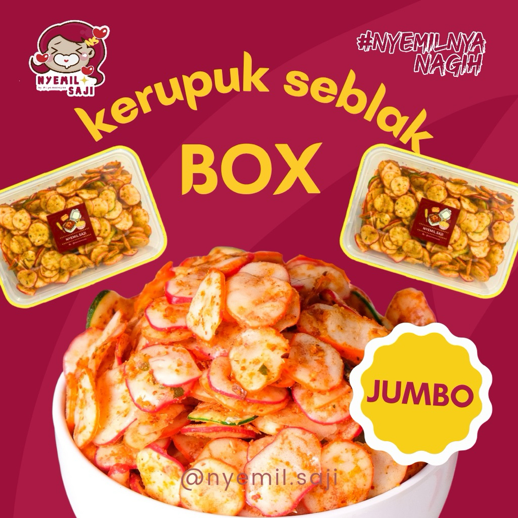 Jual BOX KRUPUK SEBLAK NYEMILSAJI | Shopee Indonesia
