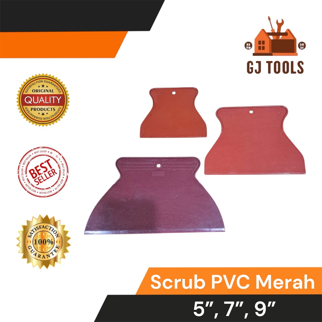 Jual SCRUB PVC MERAH 5