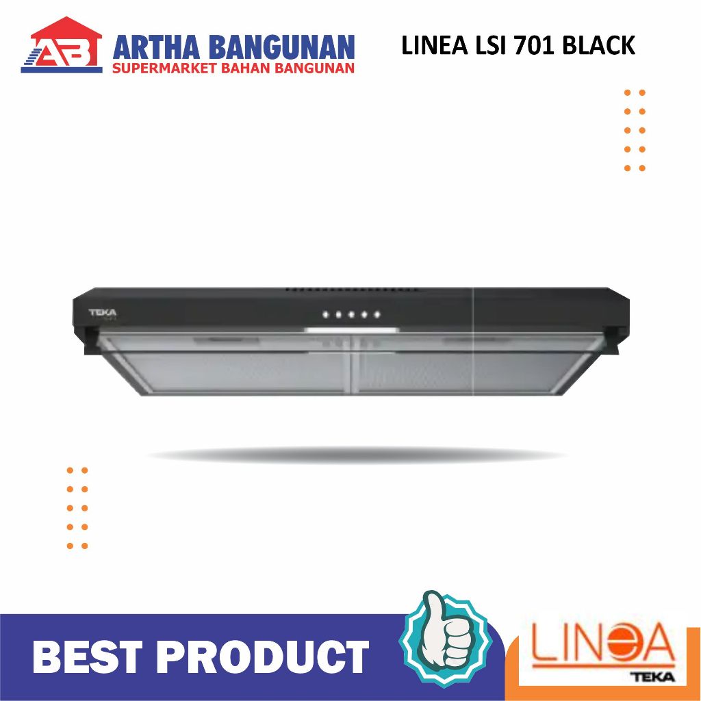 Jual LINEA TEKA LSI 701 BLACK COOKER HOOD 43X70X8CM | Shopee Indonesia