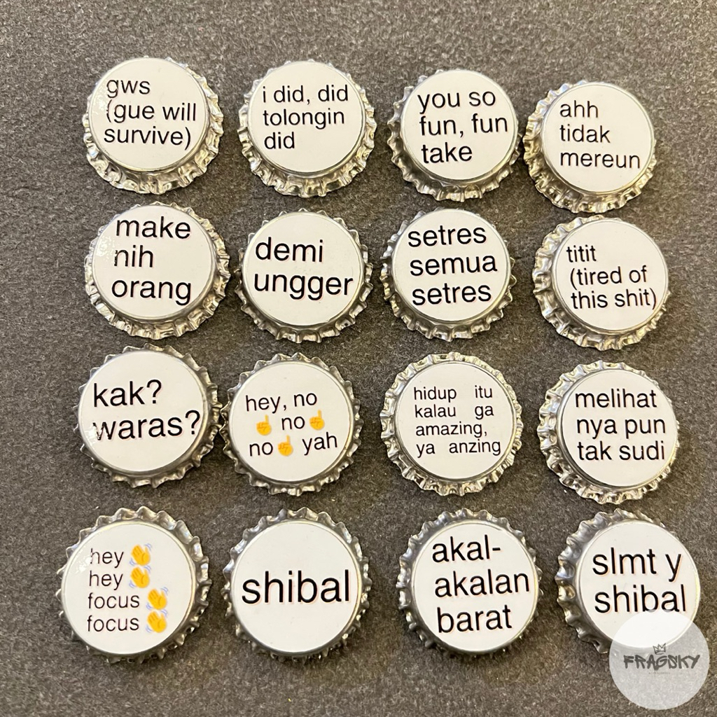 Jual Fragsky - Pin Tutup Botol Bros Ukuran 30mm Gambar Quotes Anomali ...