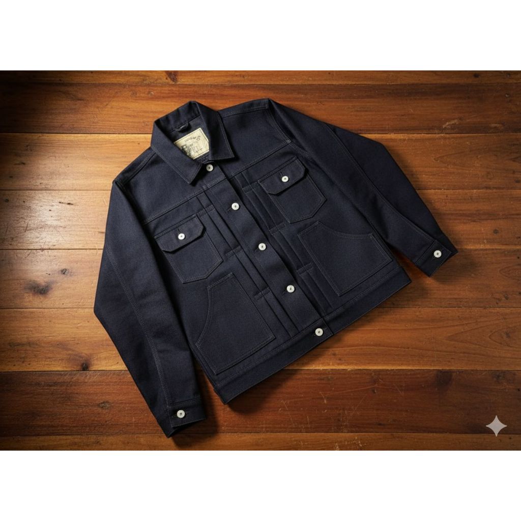 Jual Indigo x black JACKET TIPE 2, 16OZ ( SIMISSTY DENIM ) | Shopee ...