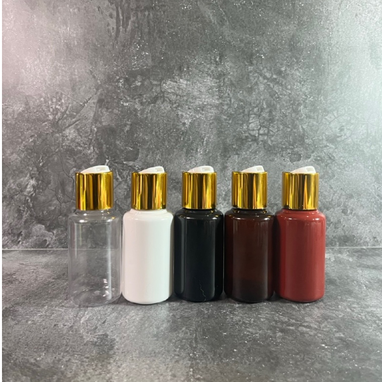 Jual Promo TUBULAR 70ML PRESSTOP Gold/silver AJA | Botol Kosmetik ...