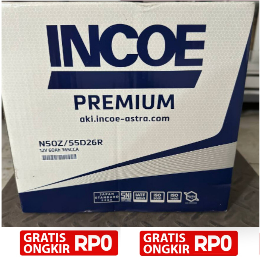 Jual Aki Incoe N50Z / 55D26R Incoe Premium Original Asli 100% | Shopee ...