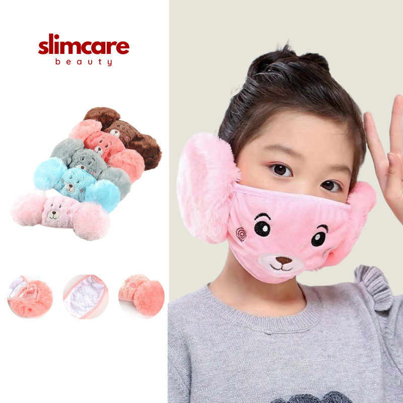Jual Masker Anak Lucu Karakter Penutup Mulut Telinga Penghangat Makser ...