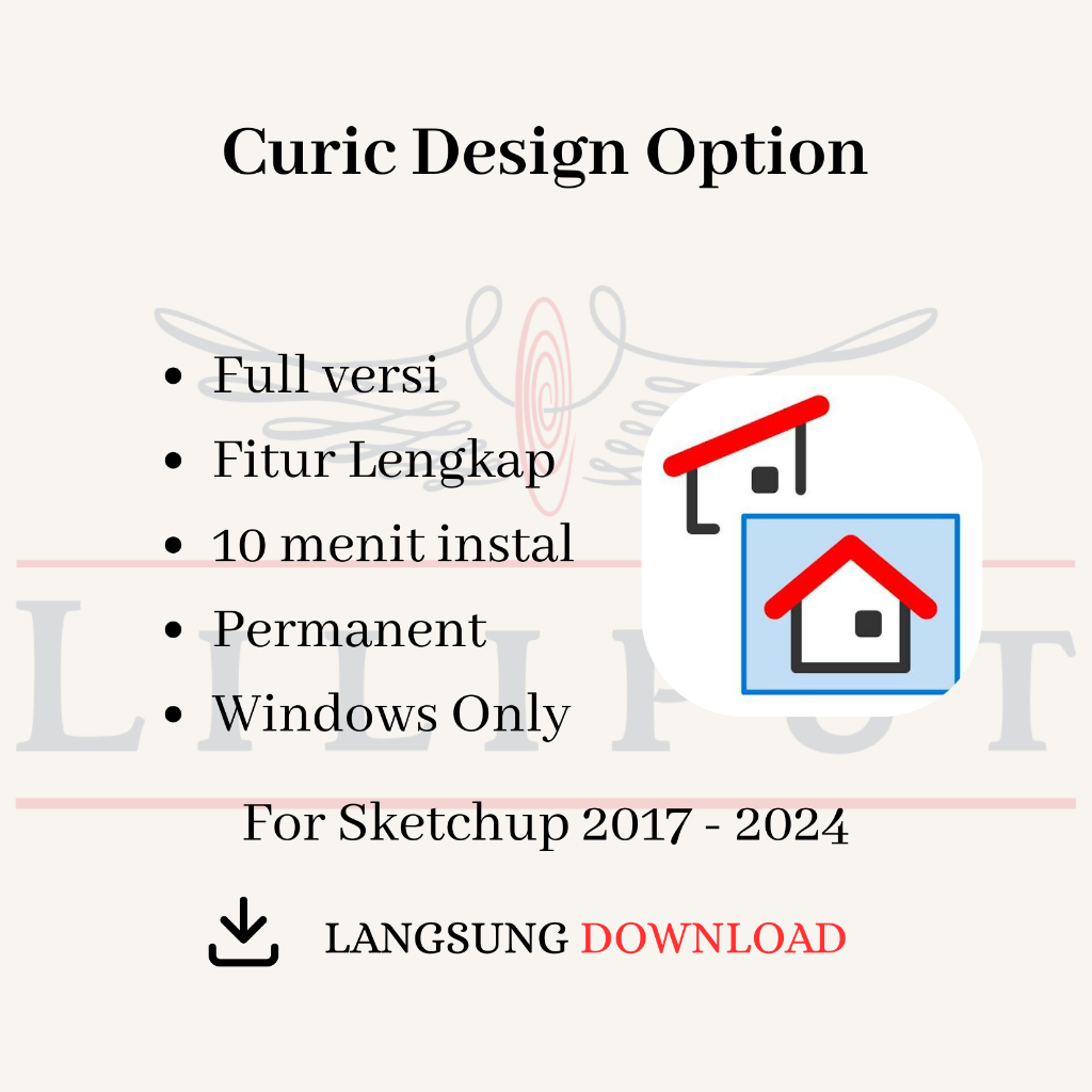 Jual Curic Design Option SketchUp Lisensi Seumur Hidup Tanpa Batas ...