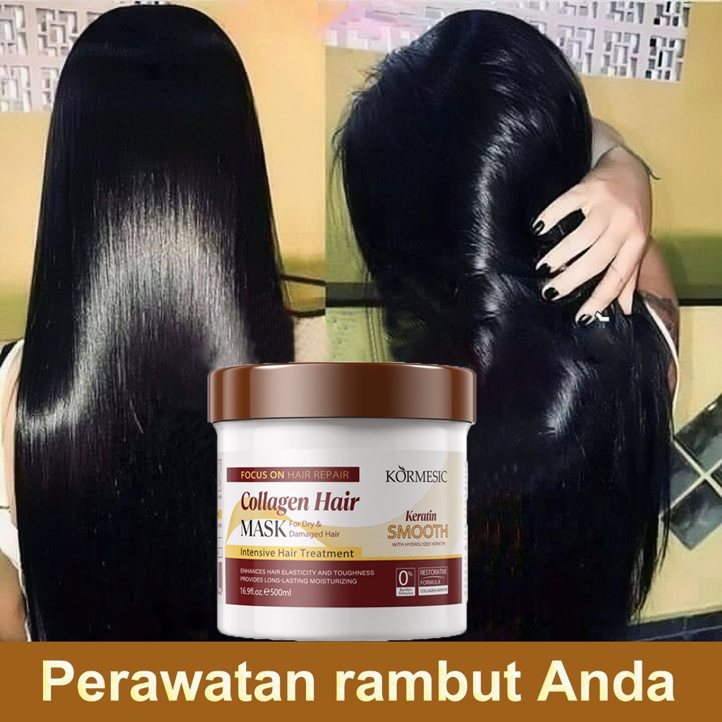 Jual masker rambut collagen hair mask keratin rambut 500g perawatan ...