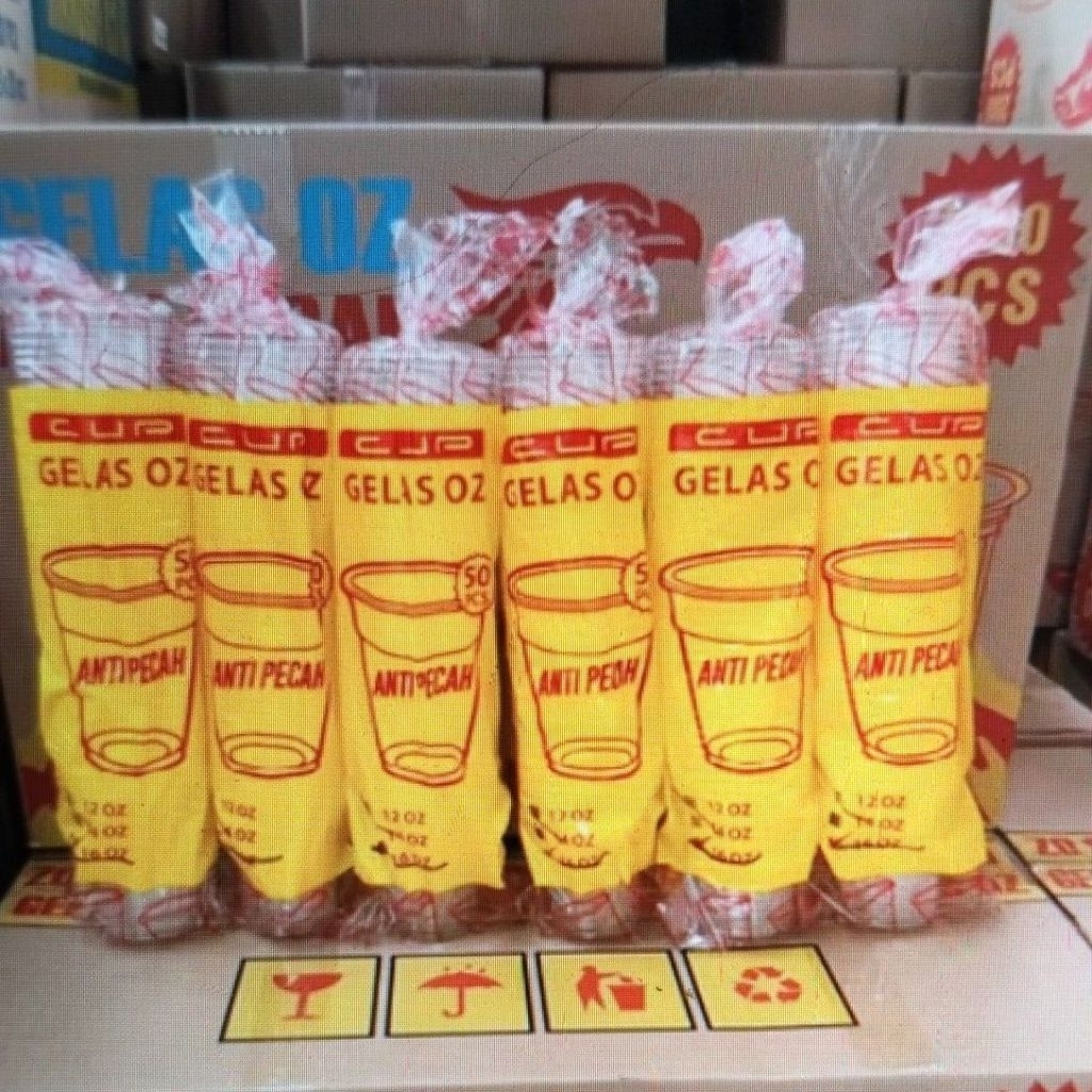 Jual 1 slop Cup 12oz 14oz 16oz datar | Shopee Indonesia