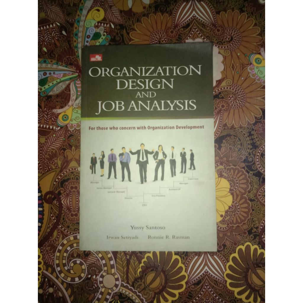 Jual BUKU ORGANIZATION DESIGN AND JOB ANALYSIS | Shopee Indonesia