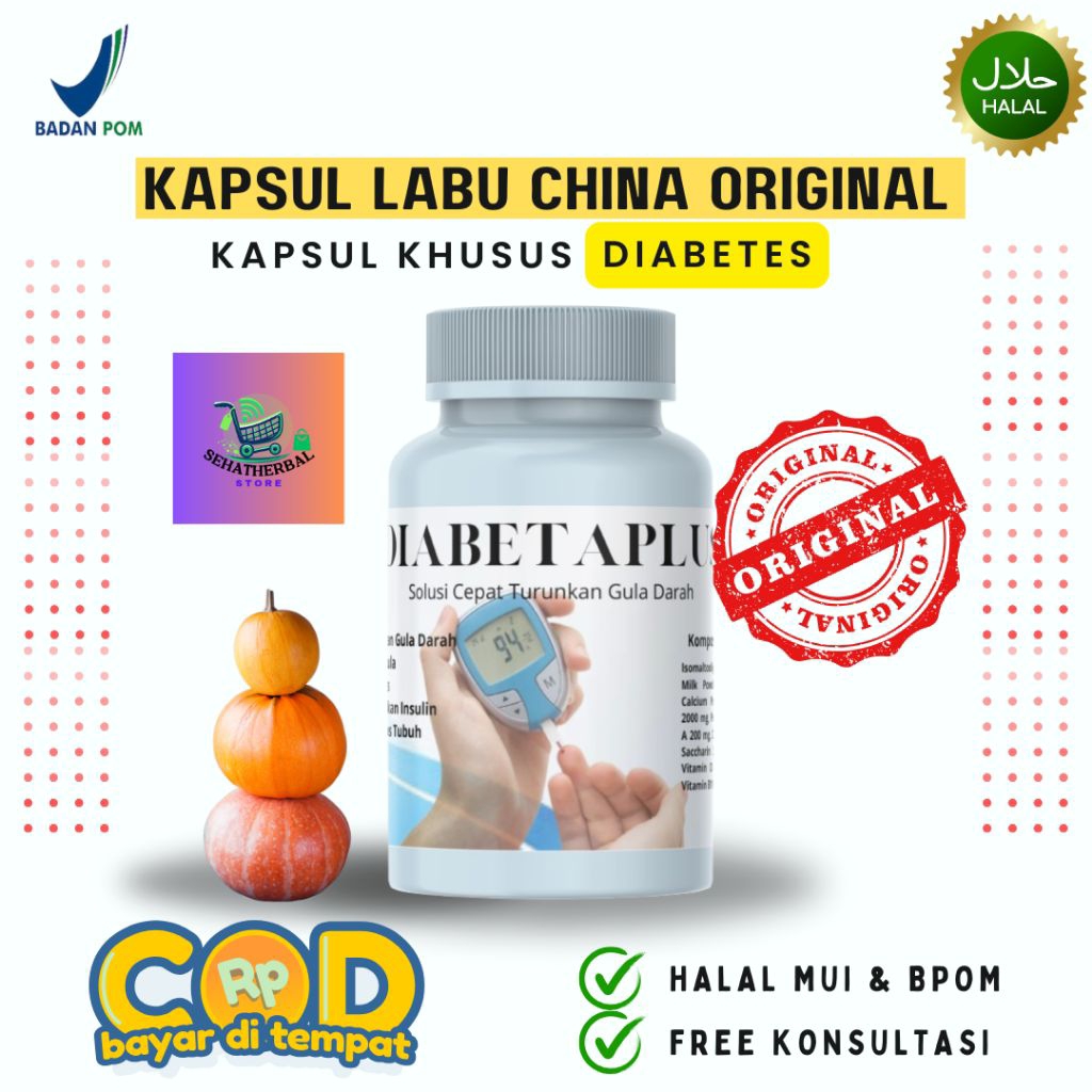 Jual KAPSUL LABU CHINA UNTUK DIABETES - ASLI ORIGINAL HALAL BPOM100 ...