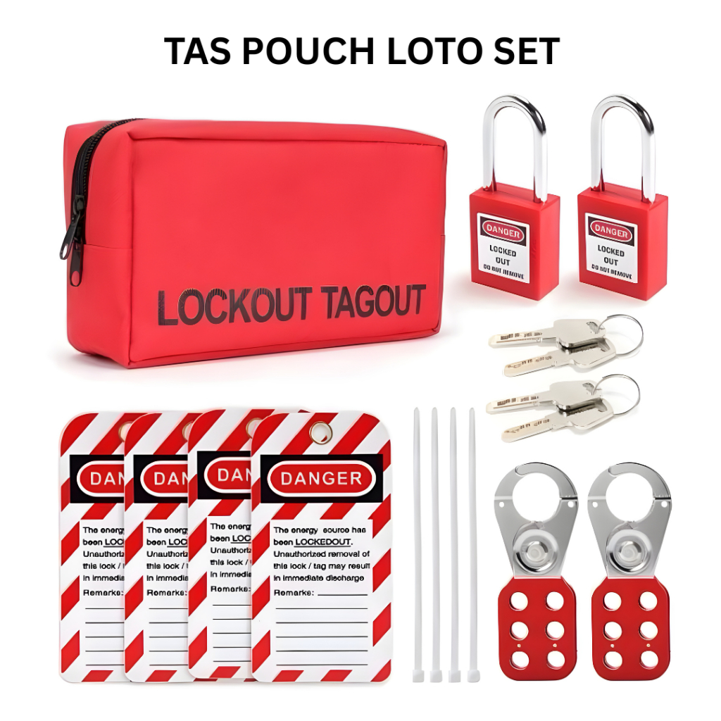 Jual LOTO Set Pouch Lock Out Tag Out Kit Loto Padlock Gembok Safety ...