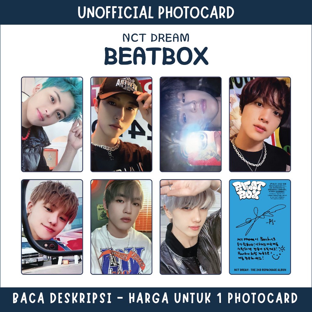 Nct Dream Beatbox Shopee ヨントン チョンロ トレカ Jual [UNOFFICIAL PHOTOCARD] NCT DREAM - BEATBOX | Shopee Indonesia