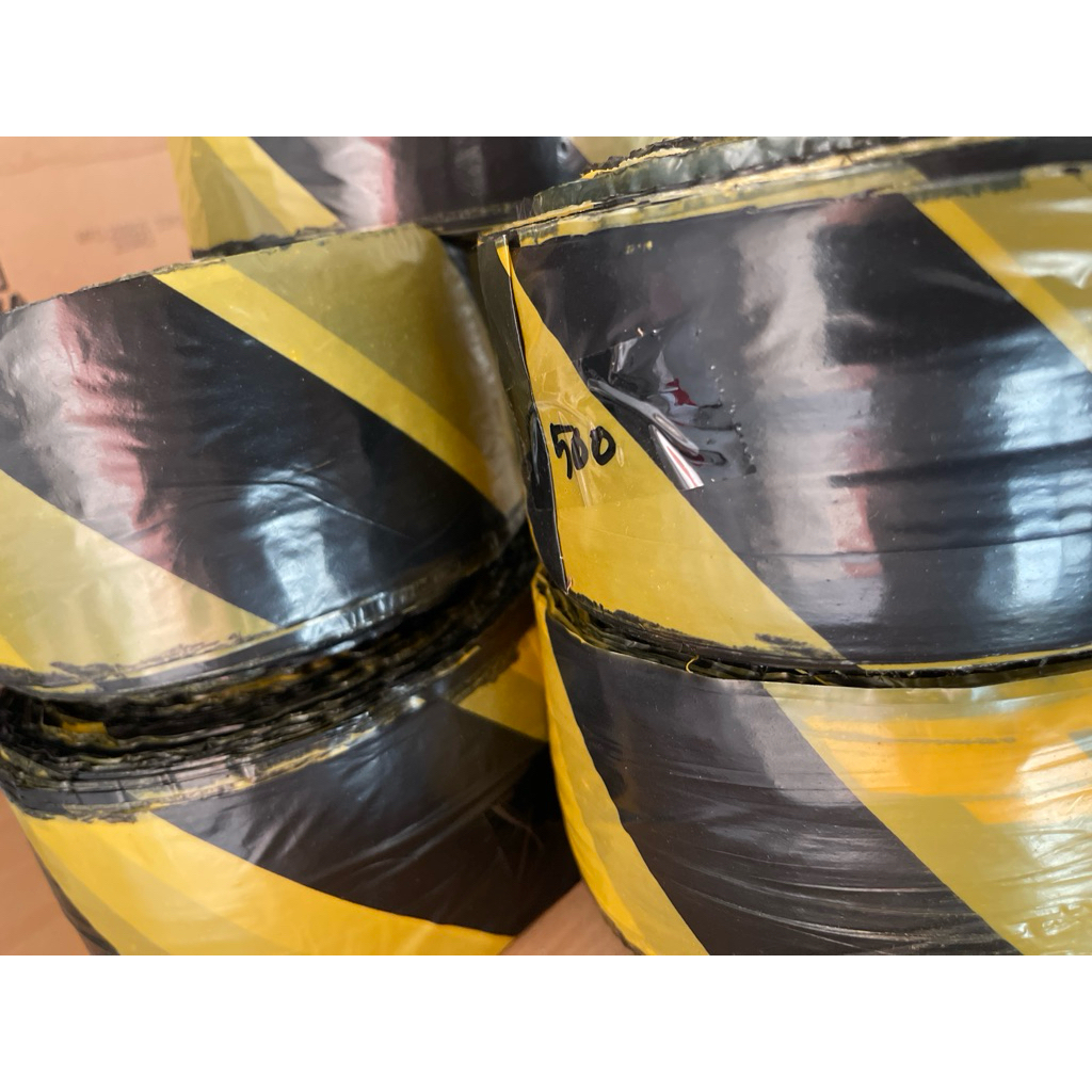 Jual 500M Reject Policeline garis polisi safety line kuning hitam ...