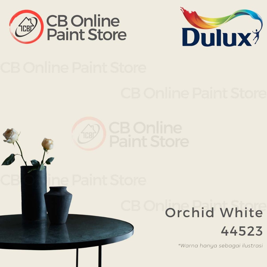 Jual CAT TEMBOK DULUX - ORCHID WHITE 44523 - PAIL | Shopee Indonesia