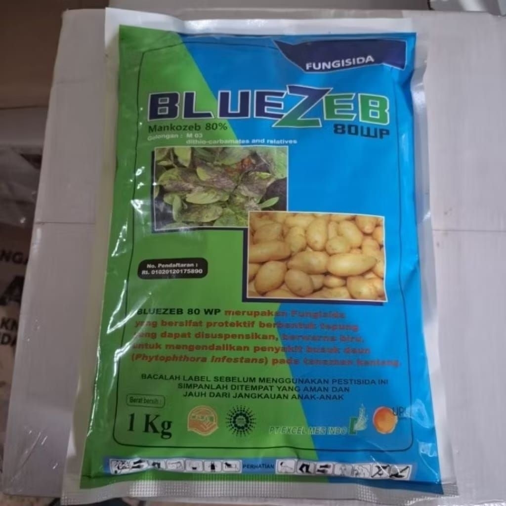 Jual FUNGISIDA KONTAK BLUEZEB 80 WP (MANKOZEB 80%) 1 KG | Shopee Indonesia