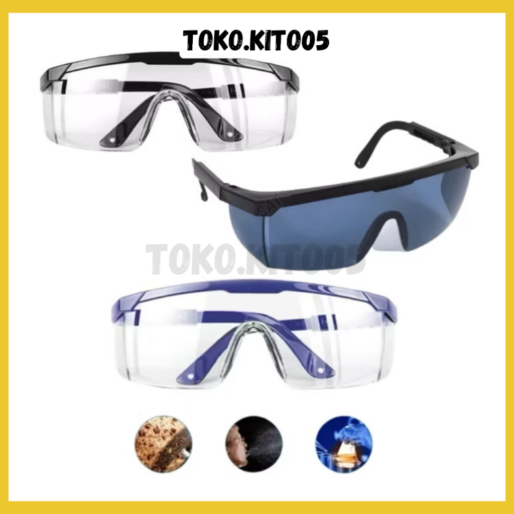 Jual Kacamata Safety Las Gerinda Laboratorium Anti UV Uxer / Kaca Mata ...