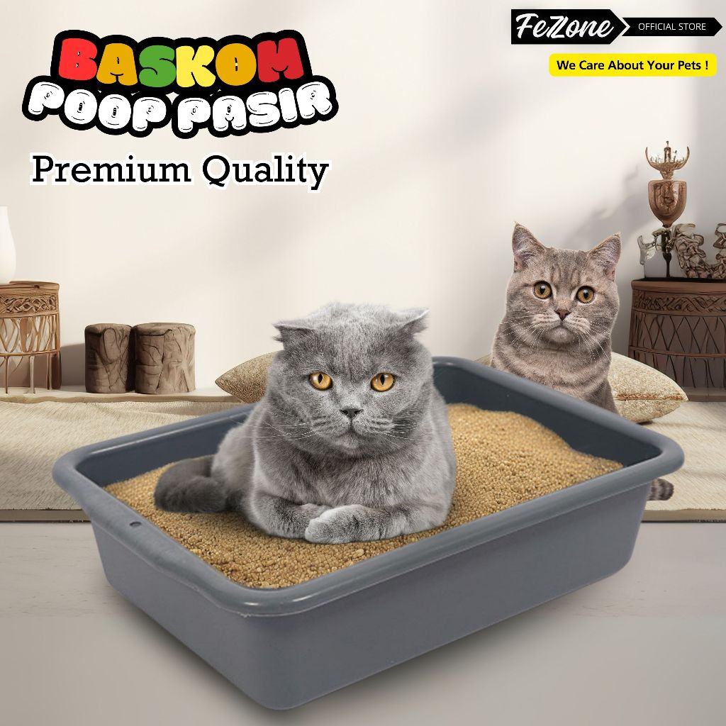 Jual BAK PASIR KUCING BASKOM PLASTIK TEMPAT POOP PUP HEWAN TEMPAT ...