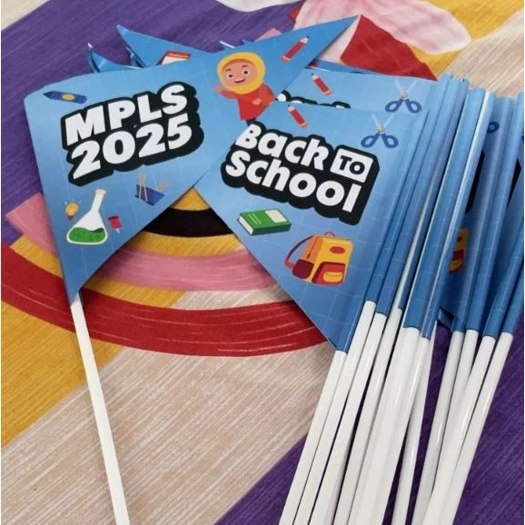Jual Bendera Tangan Custom Kertas Art Paper Print Full Color 20x14 cm ...