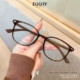 Eggry Eyewear Kacamata Anti Radiasi Minus Lensa Anti Blueray Photocromic Material TR 90 Metal