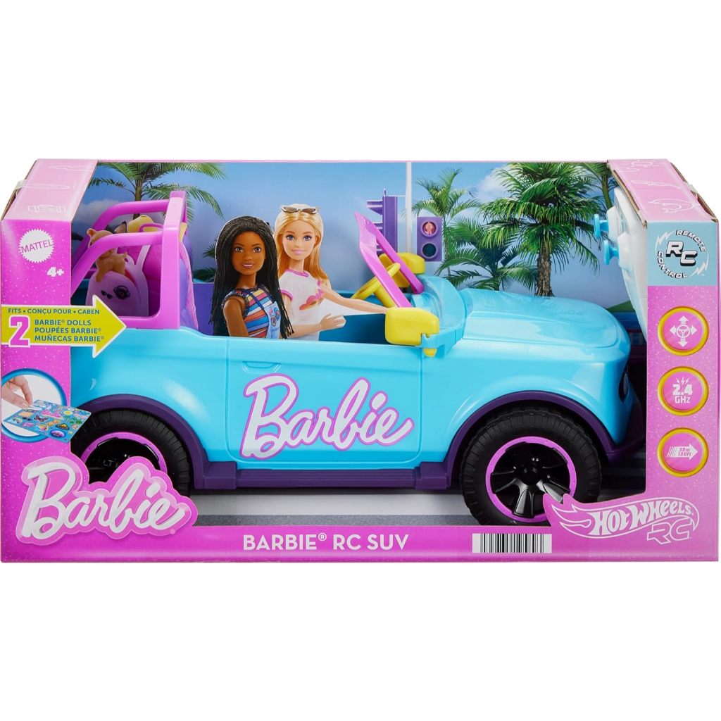 Jual Barbie Hot Wheels RC SUV, Remote-Control Pink Vehicle That Fits 2 ...