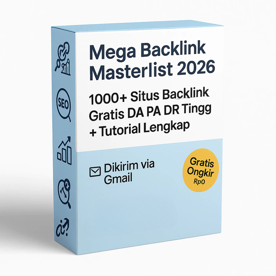 Jual Mega Backlink Masterlist 2026 – 1000+ Situs Backlink Gratis DA DR ...