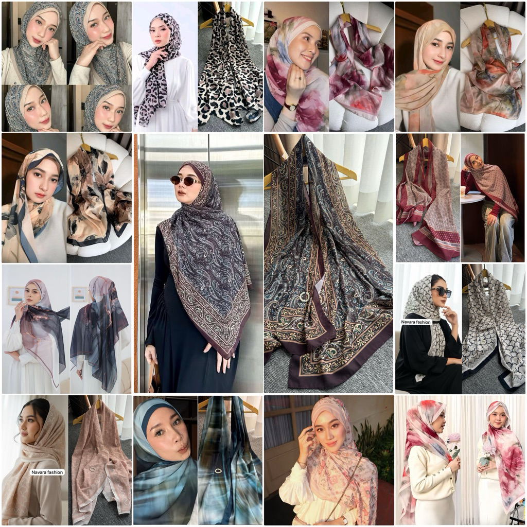(READY SIAP KIRIM) PASHMINA MOTIF PRINTING CASHMERE TURKI SHAWL ADIVA