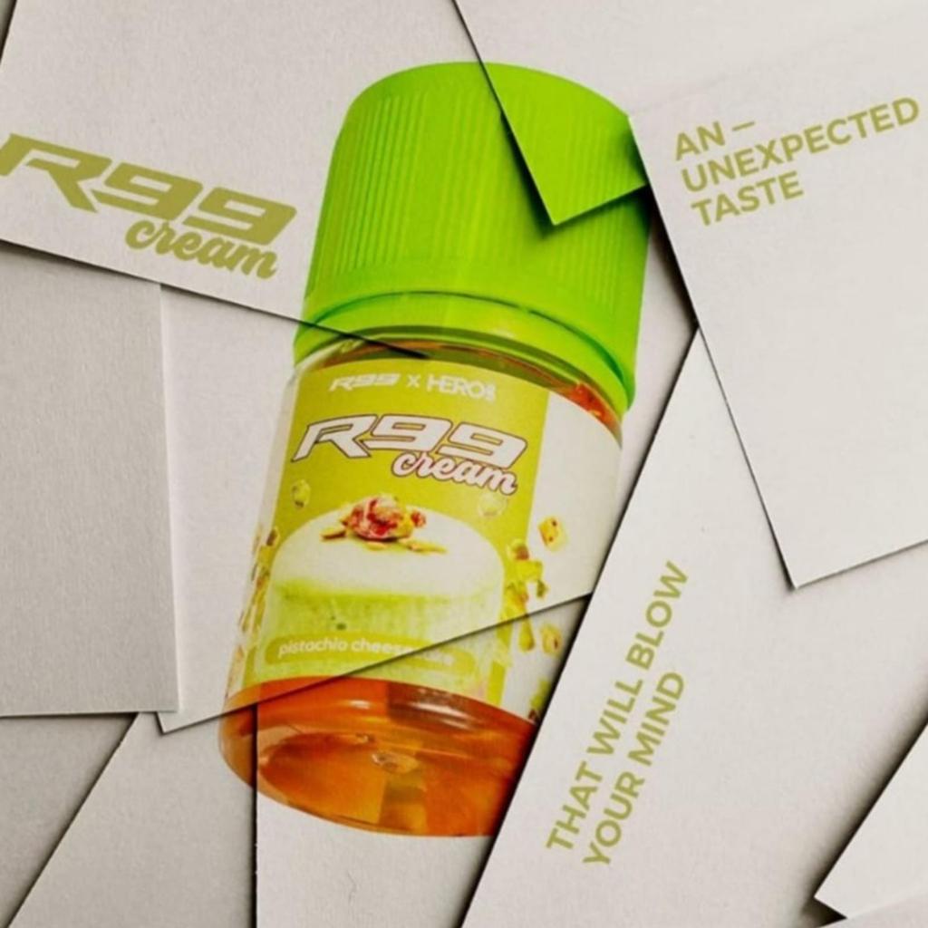Jual R99 Cream Pistachio Cheesecake 60ML by Vape Boss x Hero57 | Shopee ...