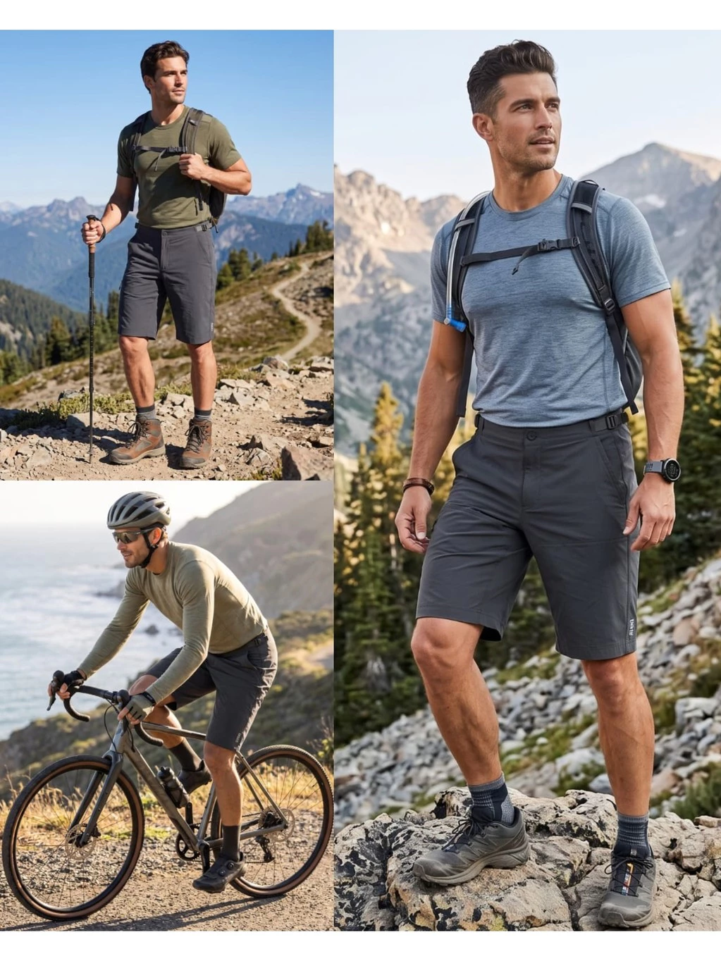 Celana Pendek Sepeda MTB RC Men's Outdoor Stretch Short Pants - 2730