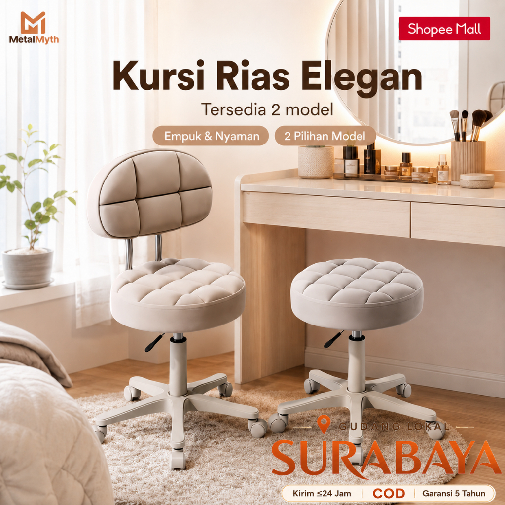 Jual Kursi Meja Rias Terlengkap & Harga Terbaru Juli 2026 | Shopee ...