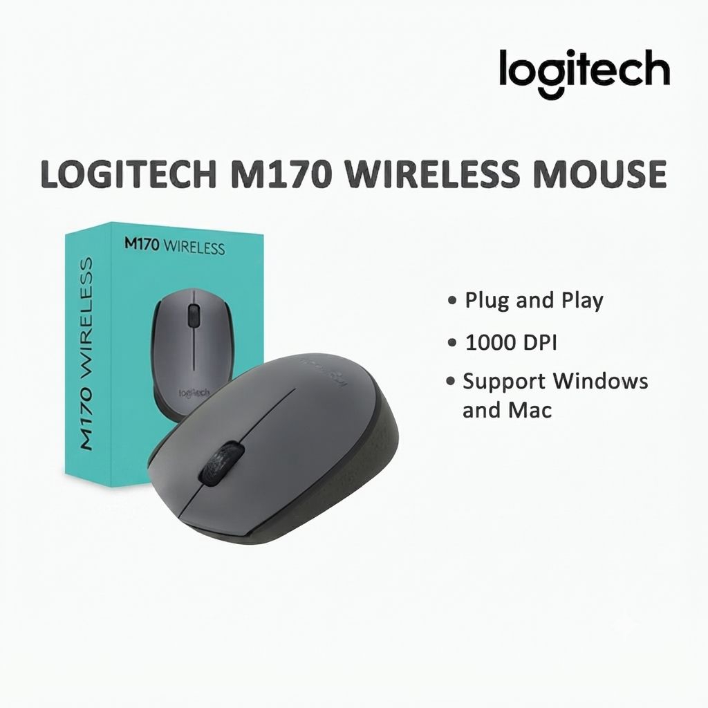 Jual Mouse B170 Wireless Untuk Windows, Mac, Linux, dan ChromeOS Free ...