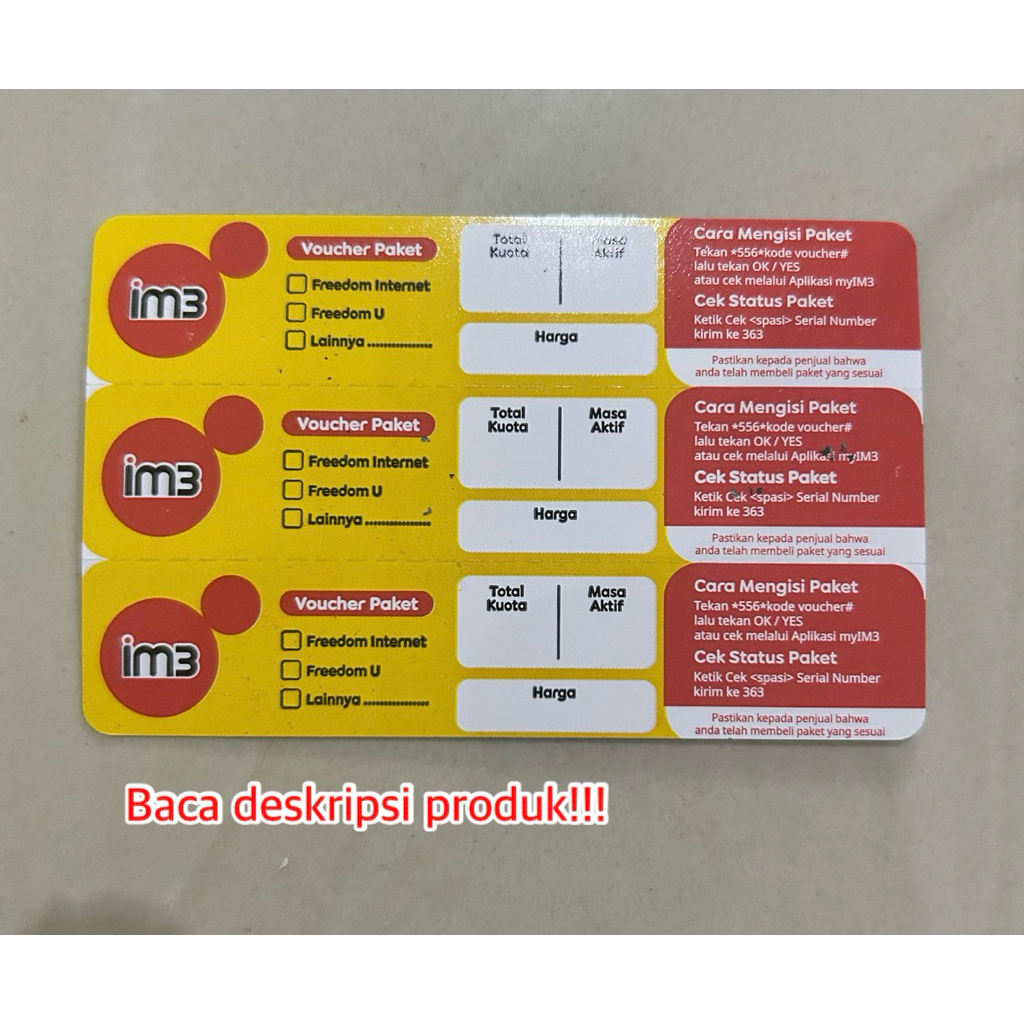 voucher kosongan indosat - Sumatera