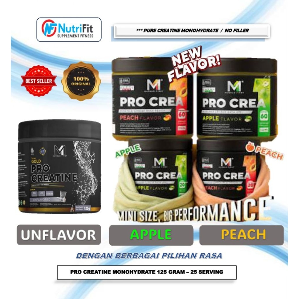 Jual Pro Creatine M1 Unflavored/Pilihan Rasa 125 Gram (25 Servings ...