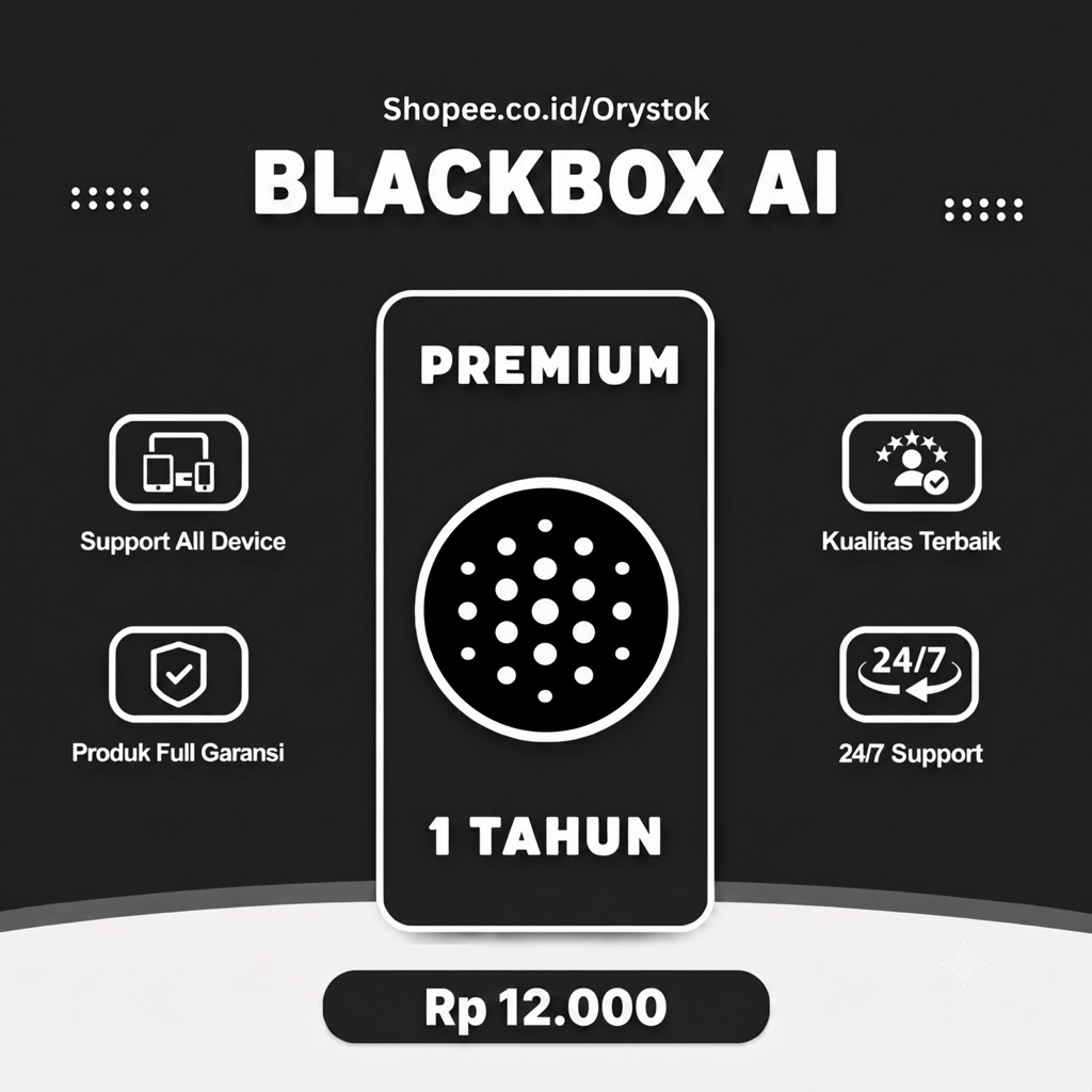 BLACKBOX AI PREMIUM 1 TAHUN FULL GARANSI