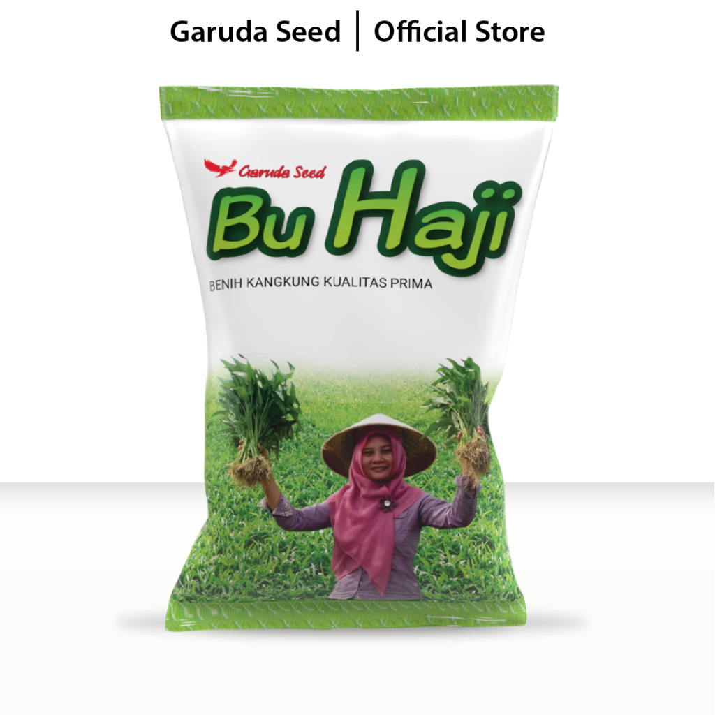 Garuda Seed - Benih Kangkung Daun Lebar Bu Haji Isi 1000 Gram 1 Kg