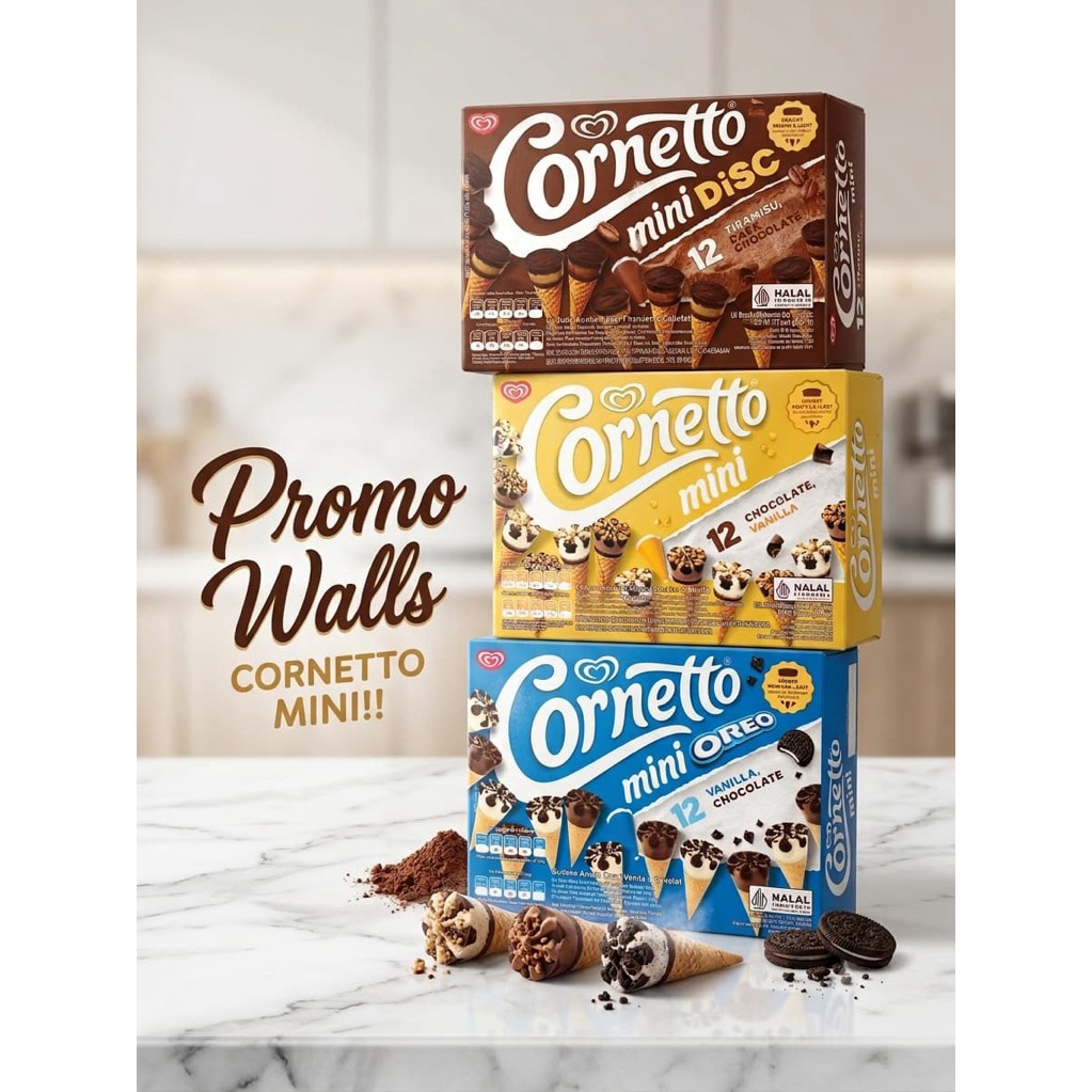 Jual Es Krim Cornetto Mini Terlengkap & Harga Terbaru Agustus 2026 ...