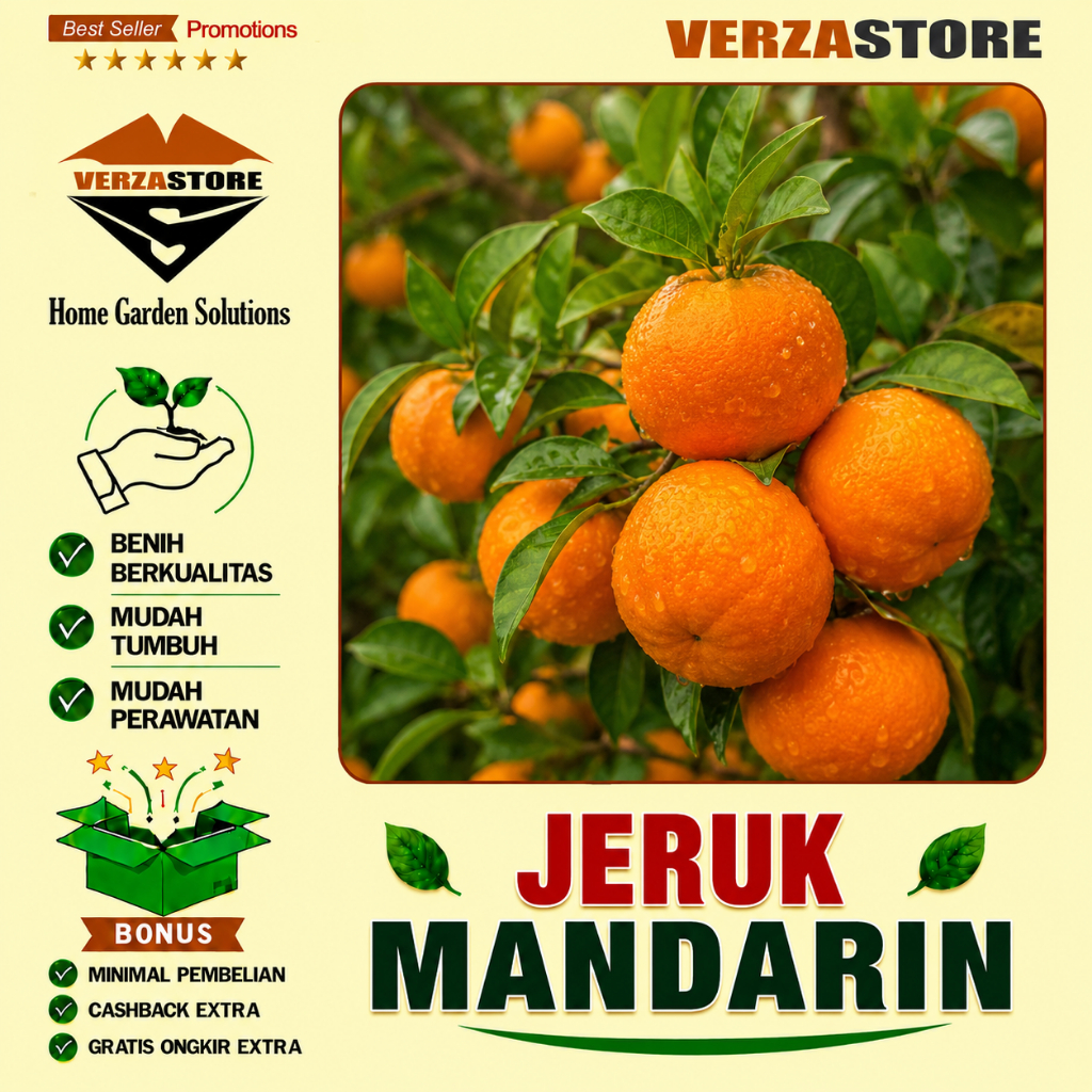 10 Biji - Benih Buah Jeruk MANDARIN Unggul