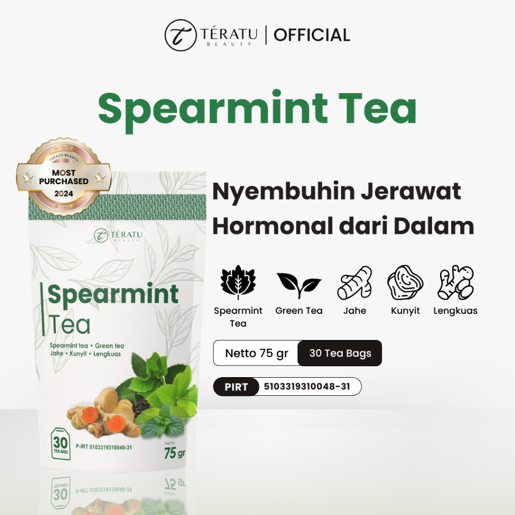 TERATU BEAUTY Spearmint Tea - 30 Tea Bag