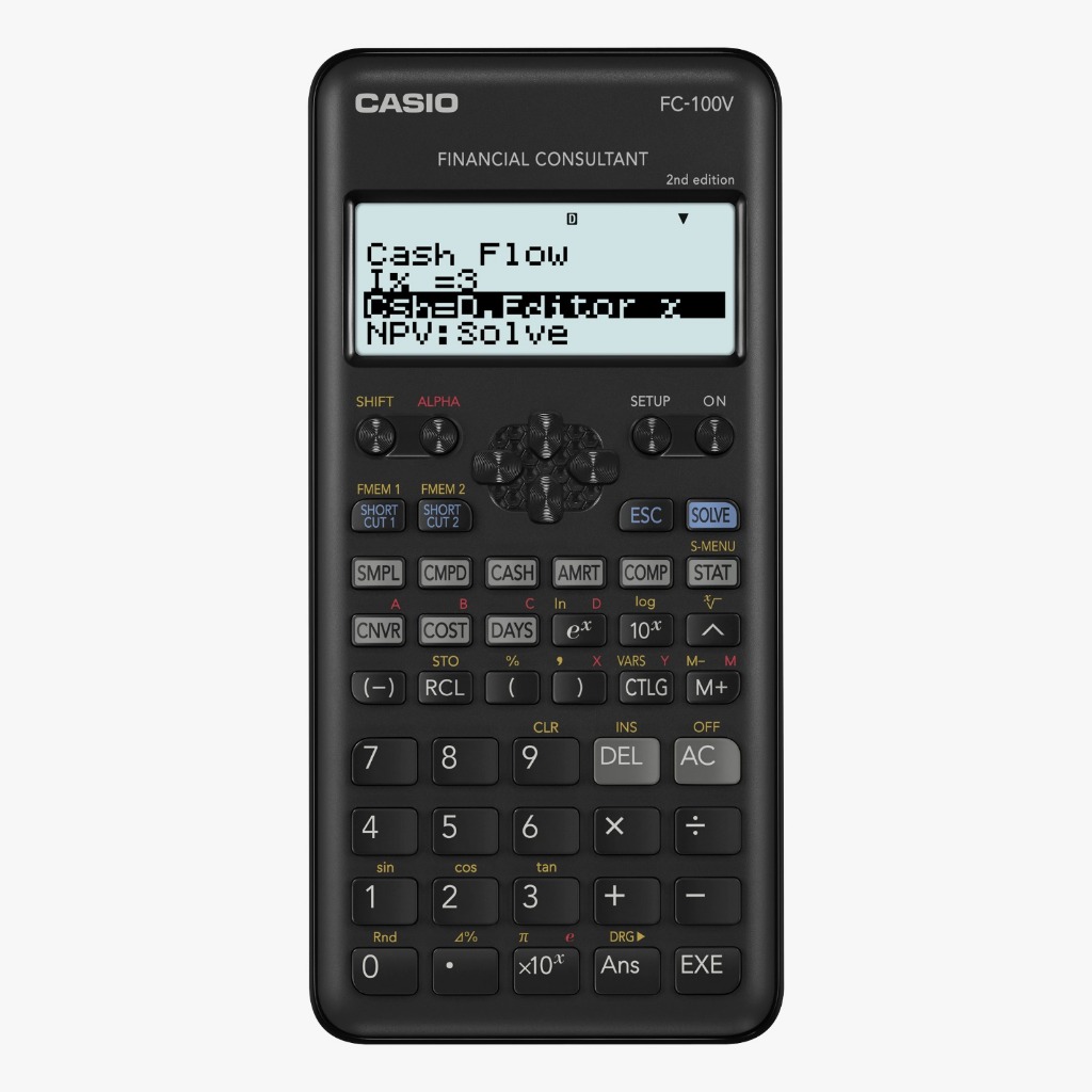 Casio Calculator Kalkulator Scientific FX 991 ES FX 570 ES FC 100 V FC 200 V Financial Saintifik Finance Kuliah Jurusan Akuntansi Manajemen Aktuaria E