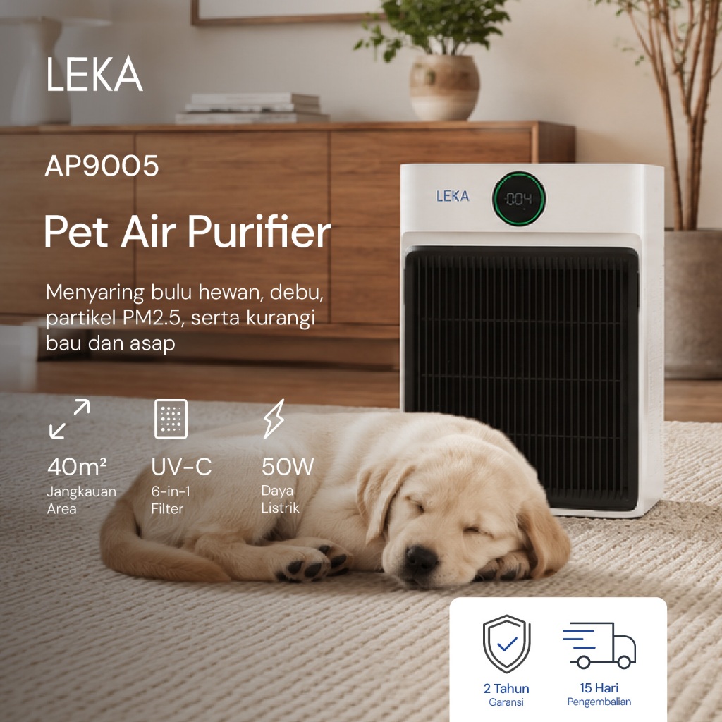 LEKA - AP9005 Air Purifier - True HEPA13 Sinar UV-C