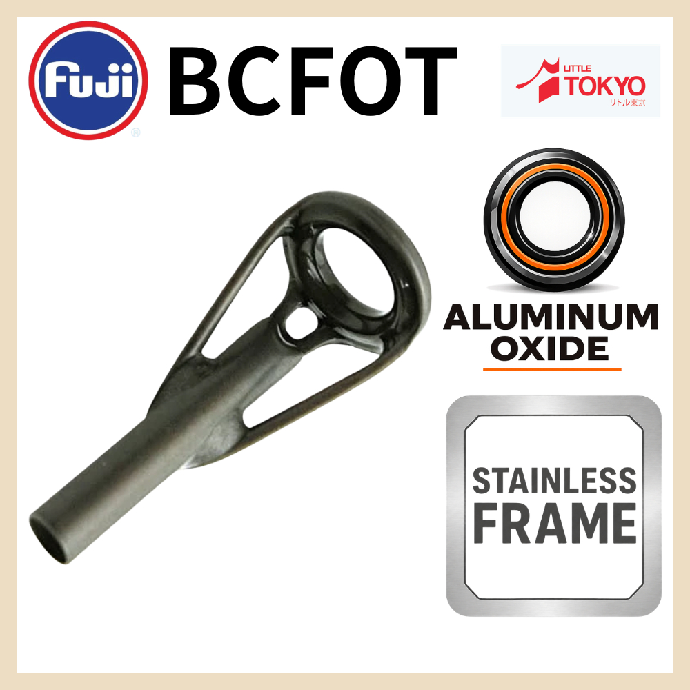 Top Guide Fuji BCFOT Dark Grey Original Jepang Frame Stainless Ring Alumunium Oksida